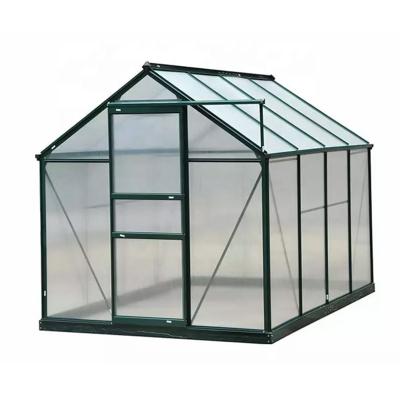 China Easily Assembled Single Span Mini Plant Greenhouses Invernaderos Solar PC Leaf Cover Low Cost Sample Pergola for sale