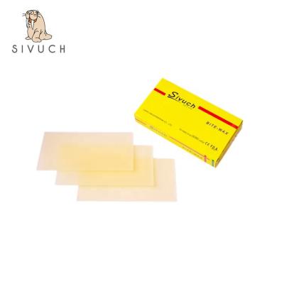 China Wax 250g 1.7mm Yellow Sheets Bite Dental Registration Wax for sale