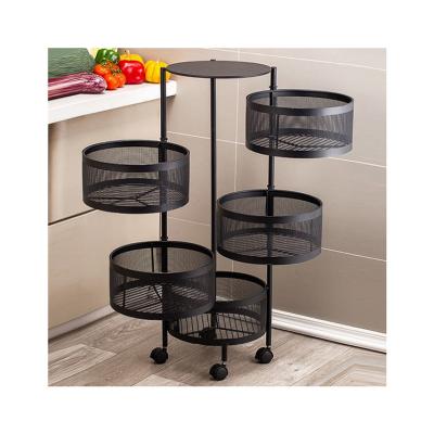 China New Sustainable Kitchen Steel 4 Tier Rack Flush Mount Rinse Organizers Basket Counter Organizer Expandable Vegetable Storage Rack for sale