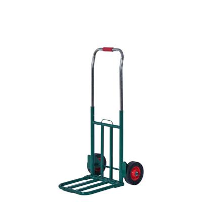 China Shenzhen Easy Folding Casters Luggage Trolley Two-Wheel Portable Heavy Duty Portable Trolley Gold Easy Folding Lightweight Carts for sale