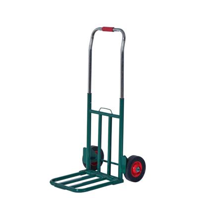 China Luggage Cart A Easy Folding Car Gold Hand Mini Small Green Black Handle Cart System Rolls Trolley Folding Rolling Town Crier Foldng Carts for sale