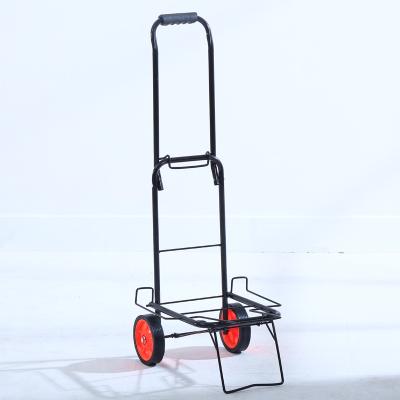 China Useful Small Luggage Trolley Easy Folding Grocery Metal Fashion Folding Trolley Portable Trolley for sale