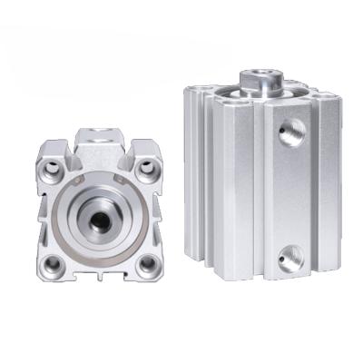 China Stable Service Performance Chrome Piston Standard Piston Flange Industrial Pneumatic Air Cylinder for sale