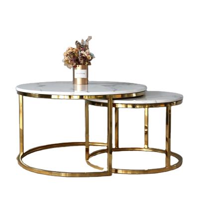 China SANQIANG Adjustable Metal Coffee Table (Other) Round Table Marble Coffee Table for sale