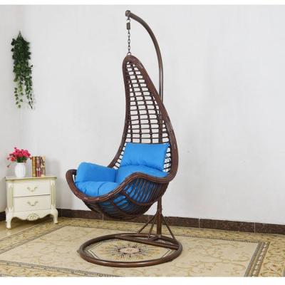 China Factory Direct Sale Customized Modern Color Swing Moon Shape Rattan Swing Chair for sale