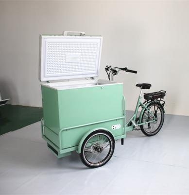 China Hot Selling Mobile Ice Cream Tricycle Motorcycle Cargo Bike Hand Push Ice Cream Solar Cart On Bike for sale