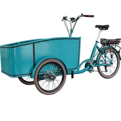 China Cheap price 3 wheel steel cargo bike factory kids cargo tricycle electric bicycle for sale for sale