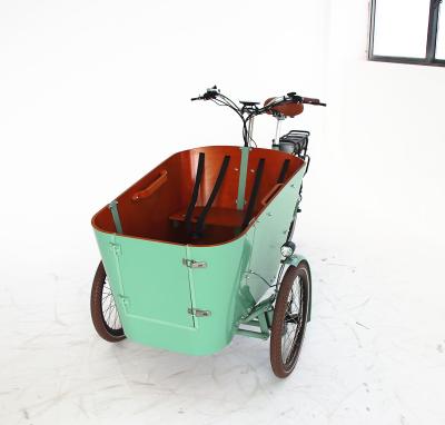 China Factory price 3 wheel steel cargo tricycle cargo bike children's electric bicycle cheap cargo tricycle for sale