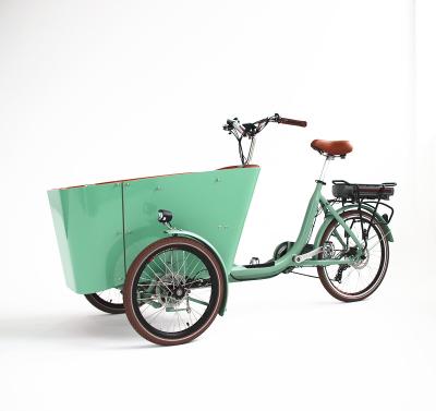 China Popular Dutch electric bike 3 wheels cargo bakfiets aluminum frame for sale for sale