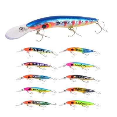 China ABS Big Minnow 160mm/25g Deep Diving Plastic Artificial Fishing Lures Rattling Professional Crankbait PESCA Isca Bait Wobbler for sale