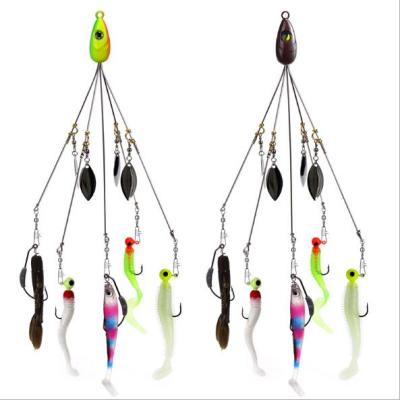 China Umbrella Fishing Lure Rig Alabama Rig Head Swimming Bait Fishing 5AM Group Lure Snap Swivel OOTDTY Features WH-S020 for sale