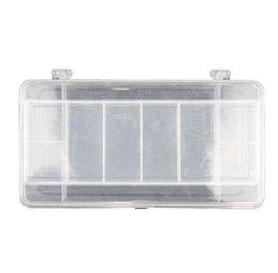 China The other outdoor fishing storage box Luya bait double-layer plastic storage box, transparent and colorless for sale