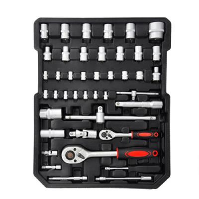 China Portable Auto Repair Multifunctional Tool Kit Aluminum Tool Trolley Suitcase Tool Kit Socket Wrench Set 187pcs for sale