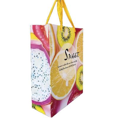 China 100% Custom High Quality Eco-Friendly Gift Bag Paper Food Fruit Packaging Return Gift Bags for sale