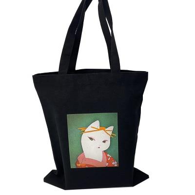 China Custom Blank Logo Folding Printing Eco - Friendly Cotton Canvas Universal Tote Bag for sale