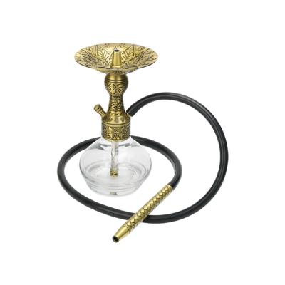 China Adalya Classic Glass Shisha Small Tobacco Small Hookah Shisha Aluminum Alloy Tabletop Shisha Hookah Shisha Narguile Set for sale