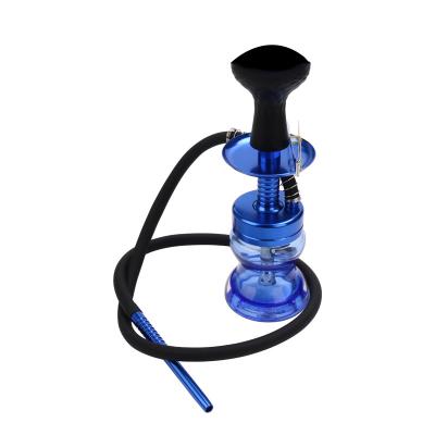 China New Design Shisha Hookah Hookah Hookah Shisha Colorful Smoke Shisha Travel Portable Blue Glass Shisha Hookah Eco-Friendly Wholesale for sale