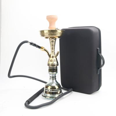 China Gold Flavor Hookah Sets Sheesha Hooka Narguile In Advance Portable Packing Shisha Wholesale Glass Hubbly Sparkling Eco-Friendly Shisha for sale