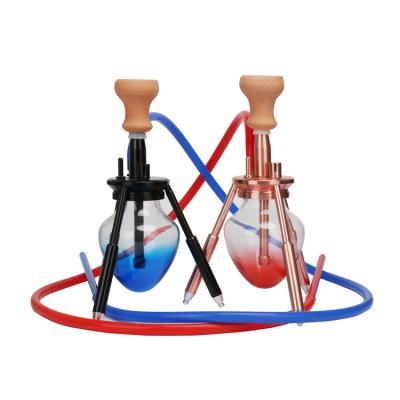 China Glass Smoking Set Nargile Hookah Shisha Aluminum Flavor Shisha Wookah Hukkah Shisha Hubbly Fizzy Shisha Eco-Friendly Tobacco for sale