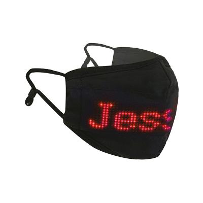 China Wholesale Parties Masks Christmas Halloween Party Fashion App Control Led Message Programmable Shown Face Mask For Gift for sale