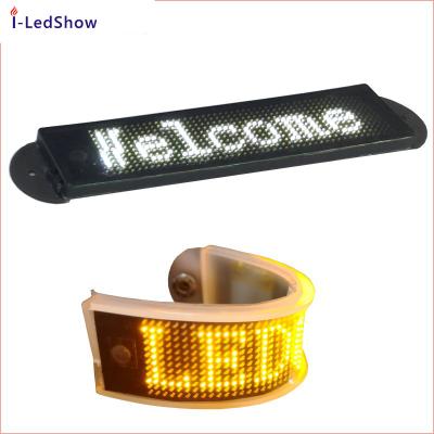 China iledshow indoor wholesale charging electronic flexible led display led moving scrolling message display led cap light for sale