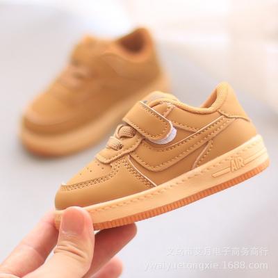 China Around 2023 Hot New Hot Sales Four Seasons Baby Sneakers Cool Lace Up Girls Boys Tennis Solid Infant Sports First Walkers for sale