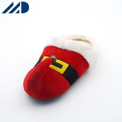 China Wholesale ODM Indoor Female Shoes Light And Red Plush Christmas Custom Indoor Slippers Designer Slippers for sale