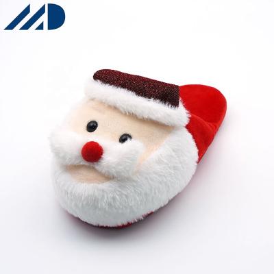 China 2023 Christmas Gift Lightweight Warm Girls Love Red Unique Non-slip Woman Santa Plush Winter Slippers Bedroom Slippers for sale