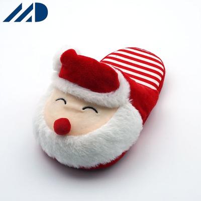 China Lightweight Christmas Santa Winter Slippers Soft Plush Indoor For Women Men Home Slipper Shoes With Light Weight for sale