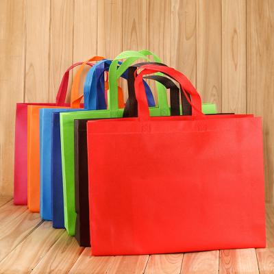 China Wholesale Custom Printing Reclycled Logo Lamination Nonwoven Shopping Bags With Handle for sale