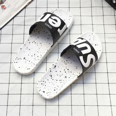 China 2021 Wholesale Waterproof Women's Slipper Slippers Bathroom Flat Sandals Casual White Fancy Rubber Men's Slippers Flip Flops for sale