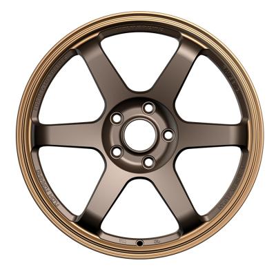 China Manufacturer Sell Aluminum Flow Shaped Cast Alloy Wheels 5x112 Bronze Alloy Wheels for sale