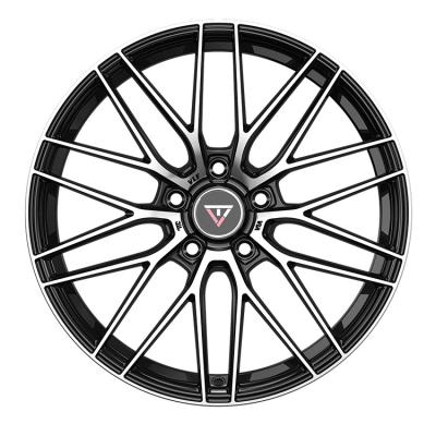 China Premium Quality Aluminum Alloy Wheels 38ET 5x114.3 Black Machine Face Alloy Wheels for sale