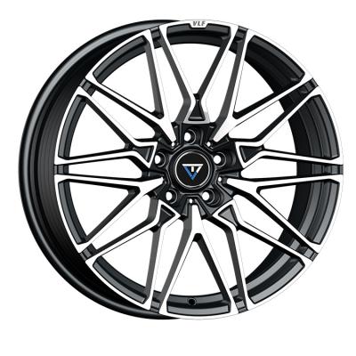 China Good Quality Wholesale Aluminum Wheels 73.1CB 38ET Black Machine Face Alloy Flow-Shaped Wheels for sale