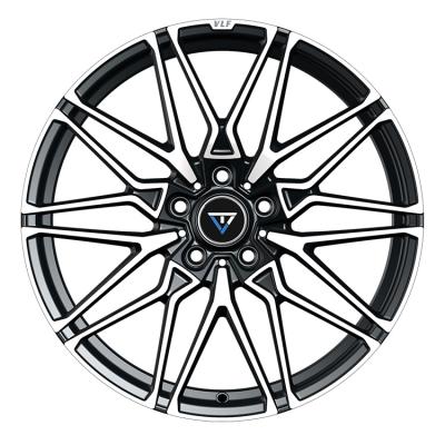 China China factory wholesale aluminum wheels high level black machine face 5x112 flow-formed alloy wheels for sale