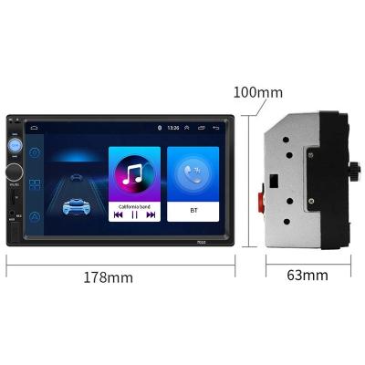 China Shiyang stereo factory exports MP3 radios BT call reversing image 12V-24V 7 inch hands-free display HD universal car mp5 player 7010 for sale