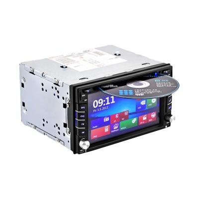 China GPS Radio RDS/AM/FM/BT 6.2 Inch Resistive Touch Screen With Reversing Image 12V General Car DVD GPS Navigation Player for sale