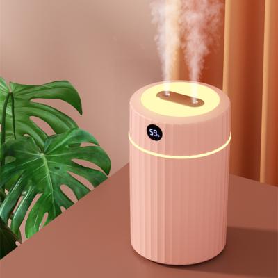 China Feel New 1.8L Mist Air Humidifier Large Space Atomizer Comfortable Cool USB Digital Ultrasonic Humidifier Large Mist Humidifier Light Diffuser for sale