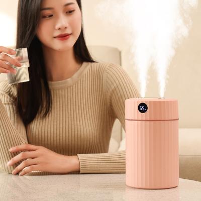 China Color Changing Smart LED Light 1.8L 7 Colors Humidifier Led Display Humidifier Double Beak Humidifier Single Home Diffuser Personal Diffuser for sale