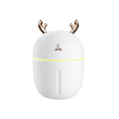 China Air Humidifier with 7 Led 2021 Mini Cool Mist Ultrasonic Christmas Portable Humidifier Diffuser Air Purified USB Wholesale New Car Lights Factory USB Cooler for sale