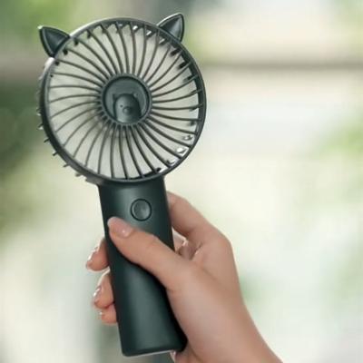 China Rechargeable Stand Fan Tending Hot Products Wholesale USB Electric Fan Rechargeable Mini Army Green Portable Hand Held Fan For Cooling for sale