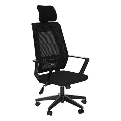 China Ergonomic Office Mesh Computer Desk Chair (Height) Adjustable Seat Height with High Lumbar Support Task Chair Back Headrest and Armrest for sale