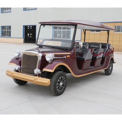 China 6seats Electric Classic Sightseeing Car Fy-Gd-6c-W Vintage Luxury Sightseeing Car With CE Certificate for sale