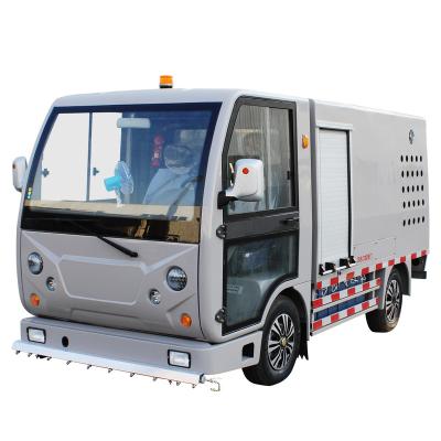 China Deluxe Electric Trash Dump Truck With Closed Cab E Transportain Machines For Environmental Sanitation Worker for sale