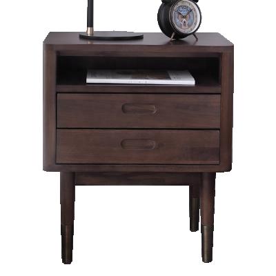 China Nordic Contemporary Light Luxury Cabinet Solid Wood Brdroom Furniture Night Stand Simple Modern Bedside Table Bedside Table for sale