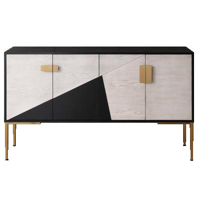 China Latest Modern Luxury Nordic Design Saivohome TV Stand Living Room Mirrored Unit Wood Cabniets for sale