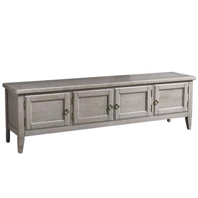 China Storage American Gray Lightweight Storage Silver Birch Luxury Living Room TV Cabinet Combination for sale