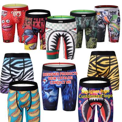 China OEM Summer Thin Section Totem Print Animal Boxer Brand Mens Wicking Antibacterial Mens Moisture Underwear Boxers For Men Underwear for sale