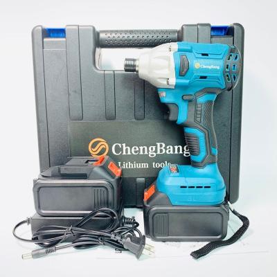 China Multi Function 400Nm Torque High Power Lithium Cordless Impact Drill Rechargeable Electric Hand Drill Industrial Brushless Electric Screwdriver for sale