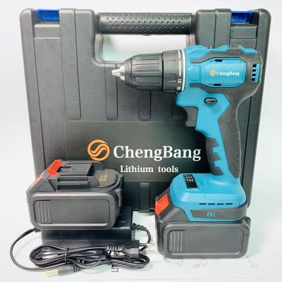 China High Power Lithium Hand Drill Impact Drill 10mm Electric Brushless Rechargeable Cordless Multifunctional Electric Screwdriver 10mm for sale